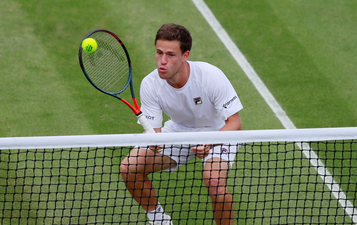 Diego Schwartzman en Wimbledon, tenis, deportes, Reuters	