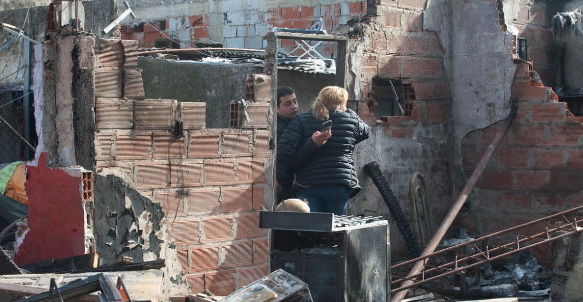 Incendio en Pilar - Así quedó la casa