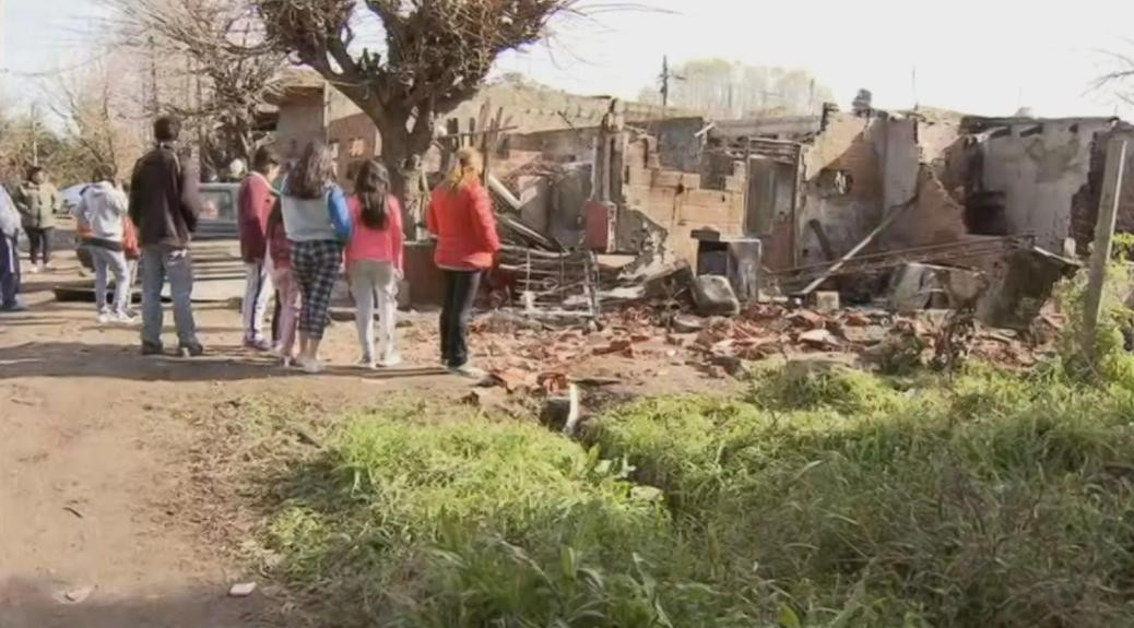 Incendio en Pilar - Así quedó la casa