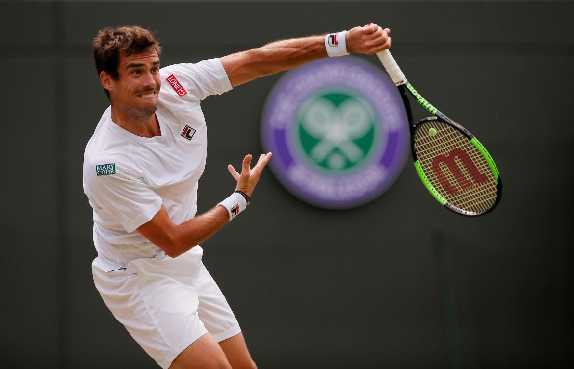 Guido Pella en Wimbledon (Reuters)