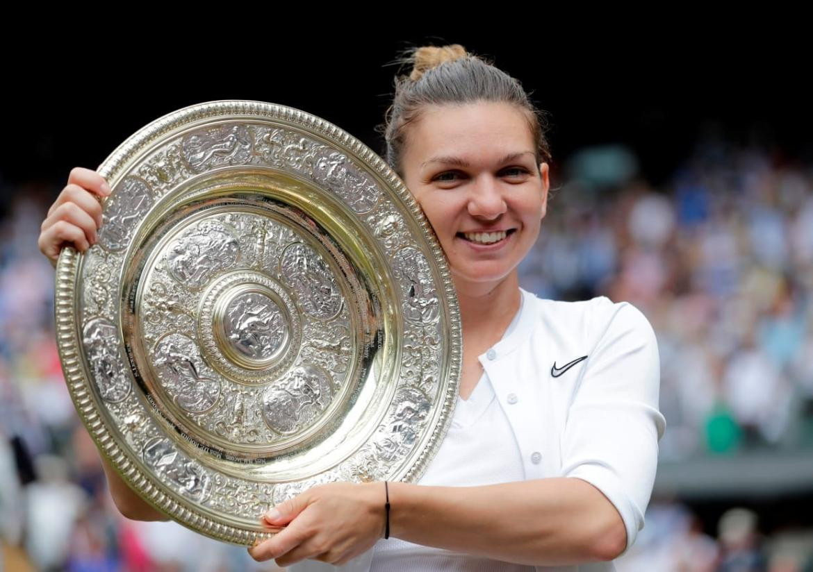 Final de Wimbledon entre Halep y Serena Williams (Reuters)