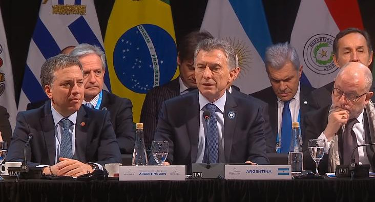 Cumbre Mercosur, palabra de Macri, captura de YouTube
