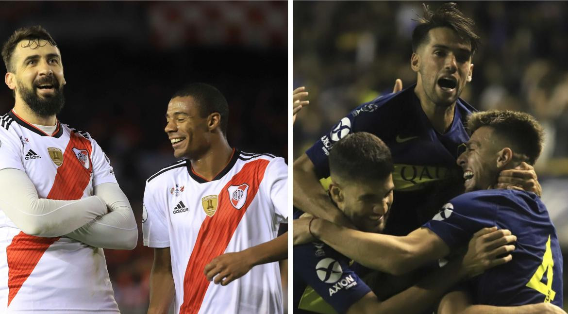 River y Boca, Copa Libertadores, fotos NA