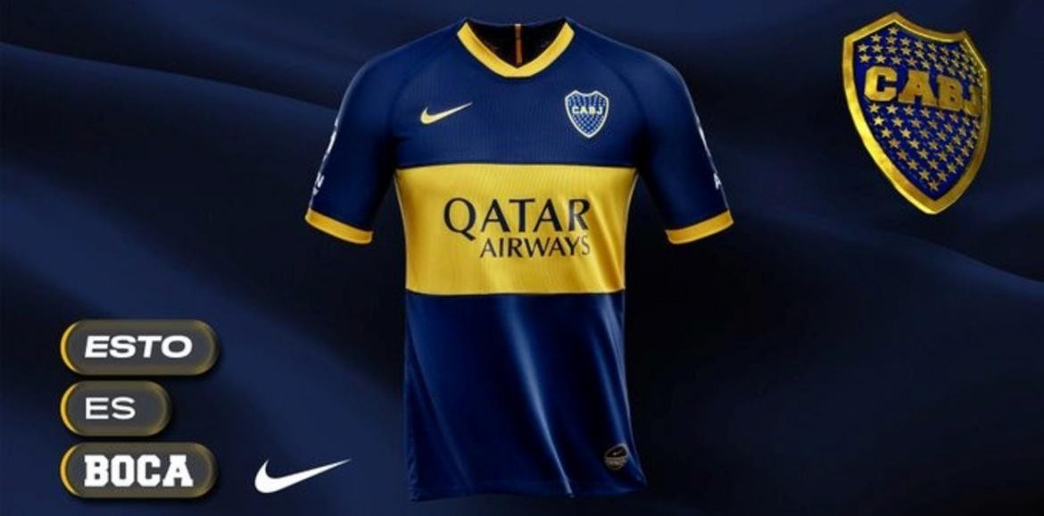 Nueva camiseta de Boca, presentación oficial