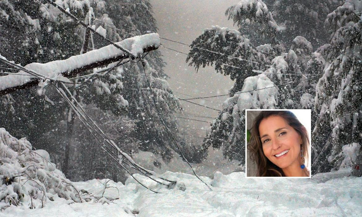 Villa La Angostura, Silvina Souto Barros, Temporal de nieve, corte de ruta 40, Canal 26	