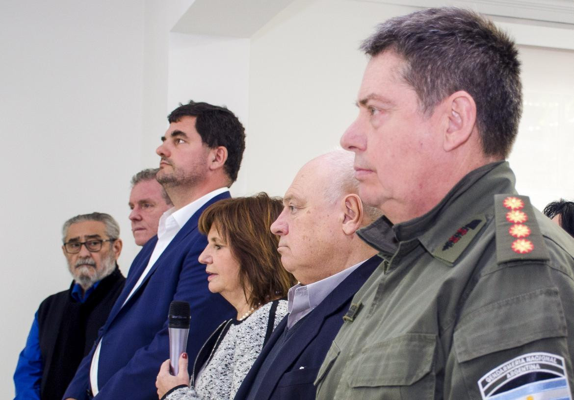 Patricia Bullrich en la presentación de los alcances del Servicio Cívico Voluntario, NA