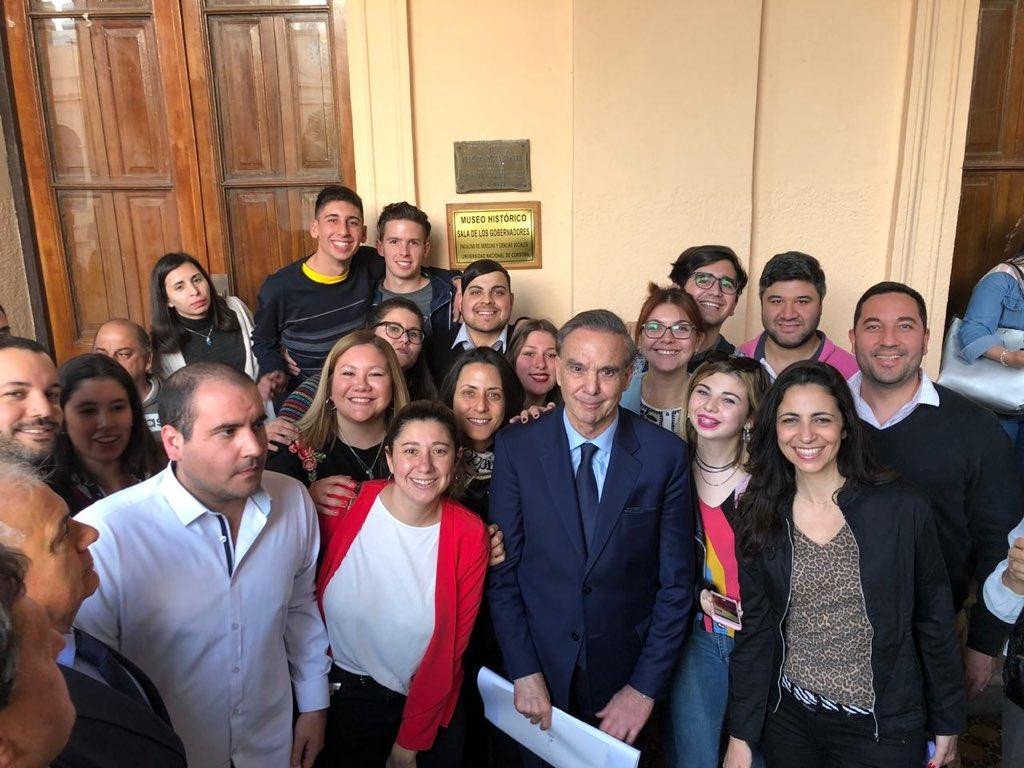 Miguel Ángel Pichetto en la Universidad de Córdoba, Twitter