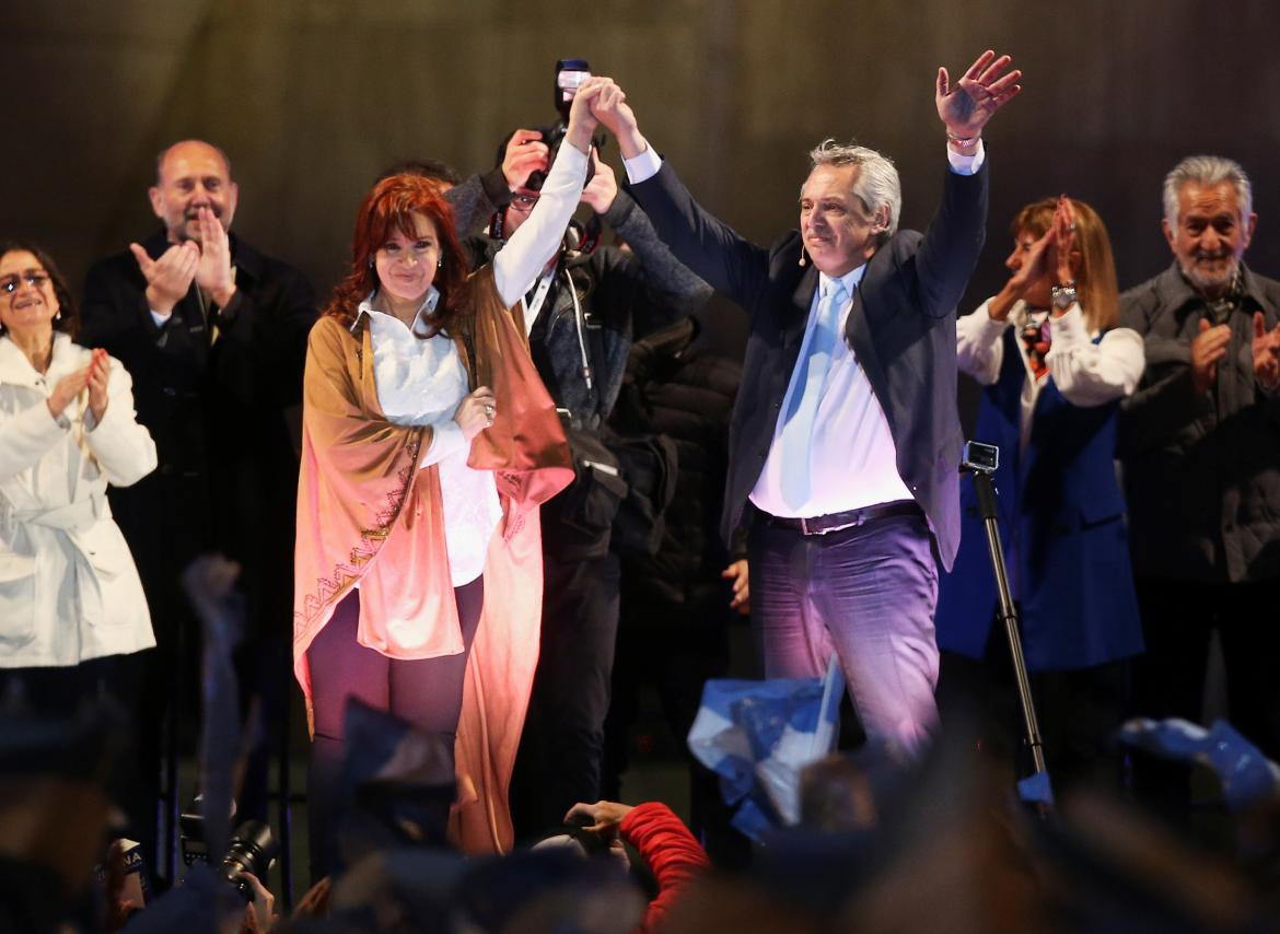 Alberto Fernández y Cristina Fernández de Kirchner en Rosario, Frente de Todos, REUTERS