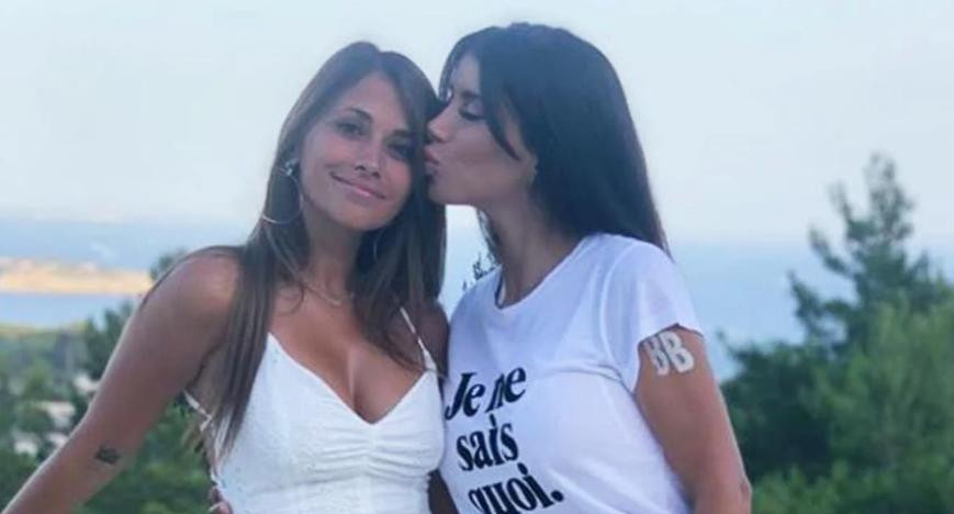 Antonela Roccuzzo y Daniella Semaan en Mónaco