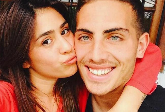 Cufré y su novia, jugador de Vélez