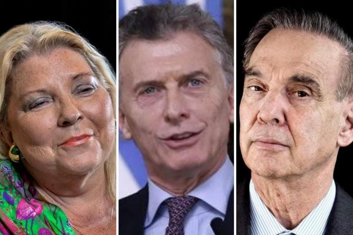 Elisa Carrió, Mauricio Macri, Miguel Ángel Pichetto