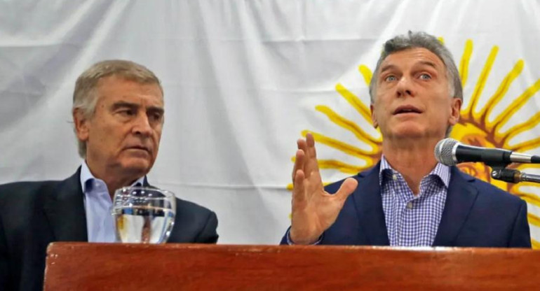 Mauricio Macri y Oscar Aguad, política