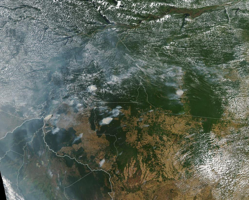 Incendios en la Amazonia, vistos desde el espacio por la NASA