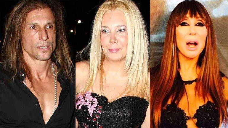 Moria Casán, Mariana Nannis, Claudio Caniggia