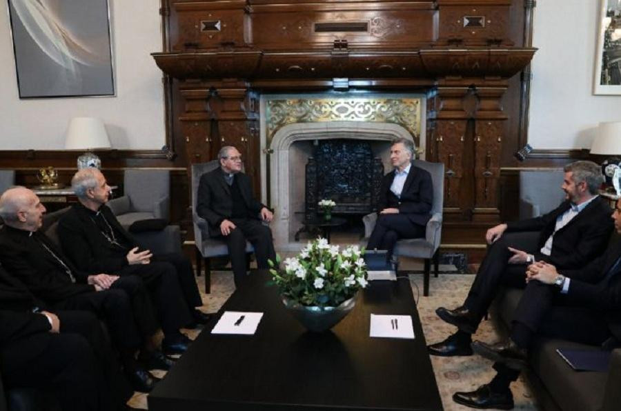 Mauricio Macri se reunió con autoridades de la Iglesia Católica, PRESIDENCIA
