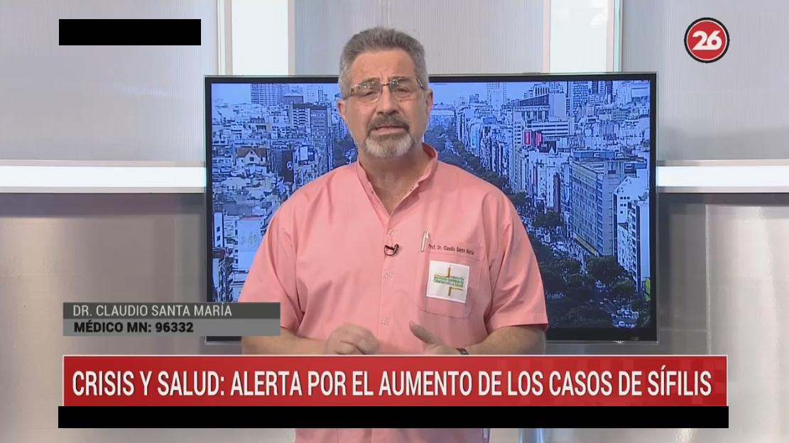 Crisis y salud, Claudio Santa María, Canal 26