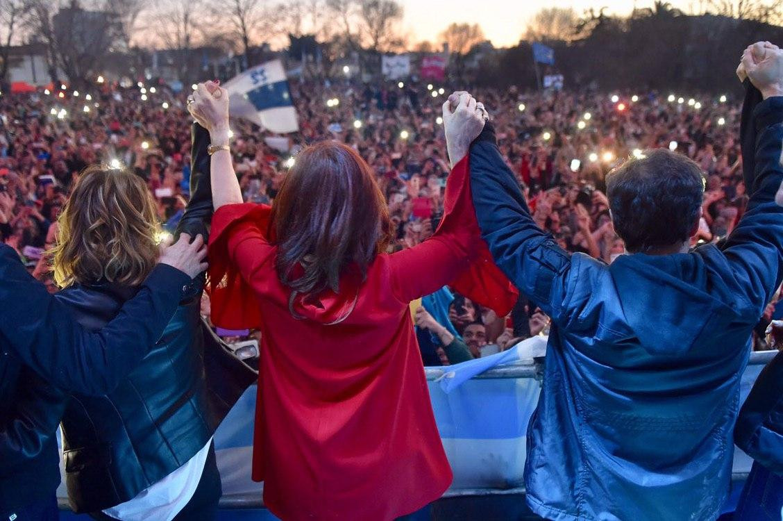 Cristina Fernández de Kirchner en la presentación de su libro en La Plata