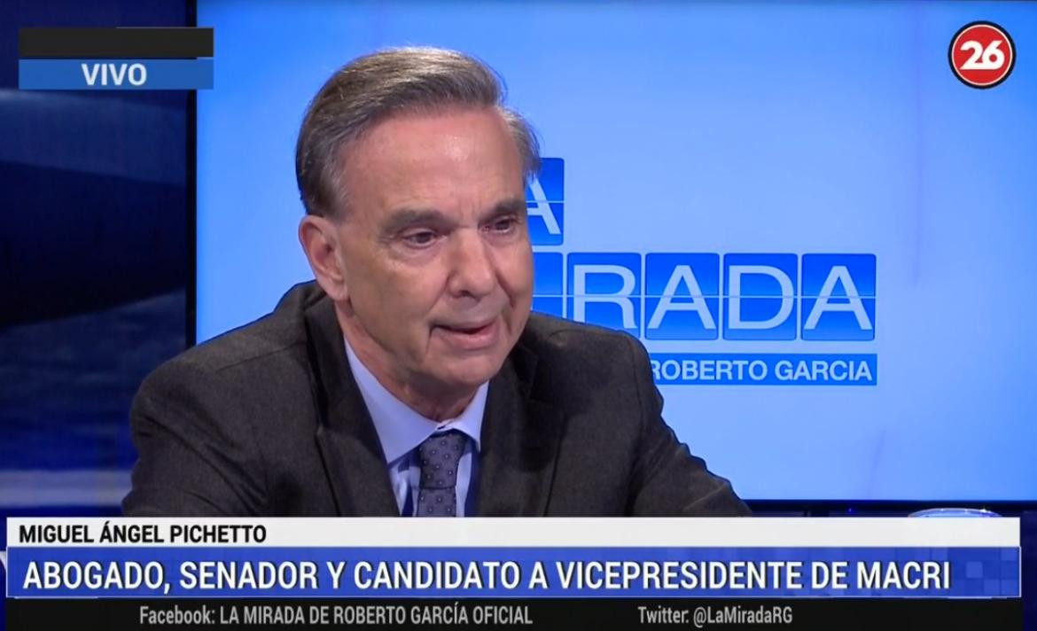 Miguel Ángel Pichetto en la Mirada de Roberto García, Canal 26,