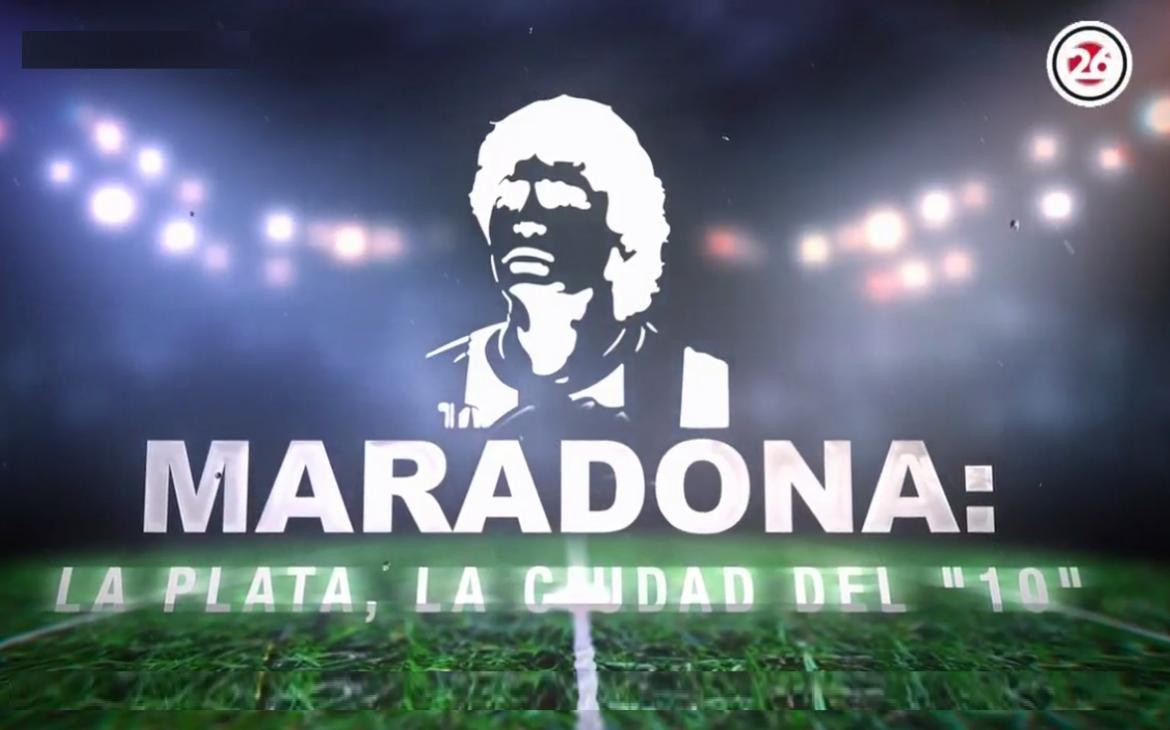 Diego Maradona en Gimnasia y Esgrima de La Plata, Canal 26