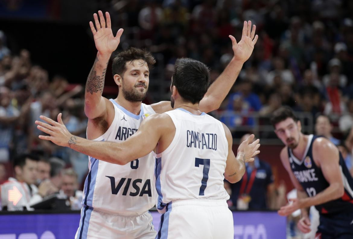 Mundial de Básquet: Selección Argentina, Campazzo y Laprovitola, REUTERS