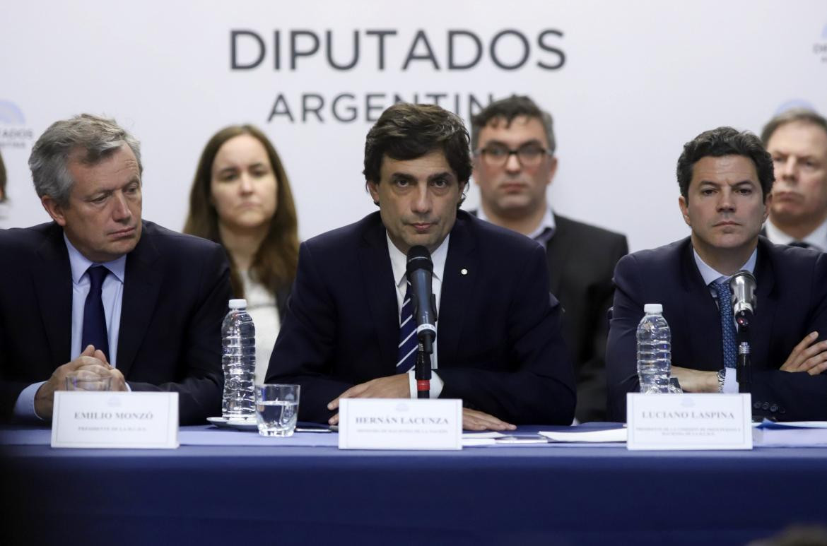 Hernan Lacunza, durante la presentacion del proyecto del Presupuesto 2020, NA