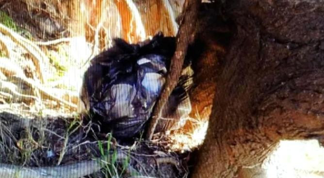 Navila Garay, mochila encontrada en laguna