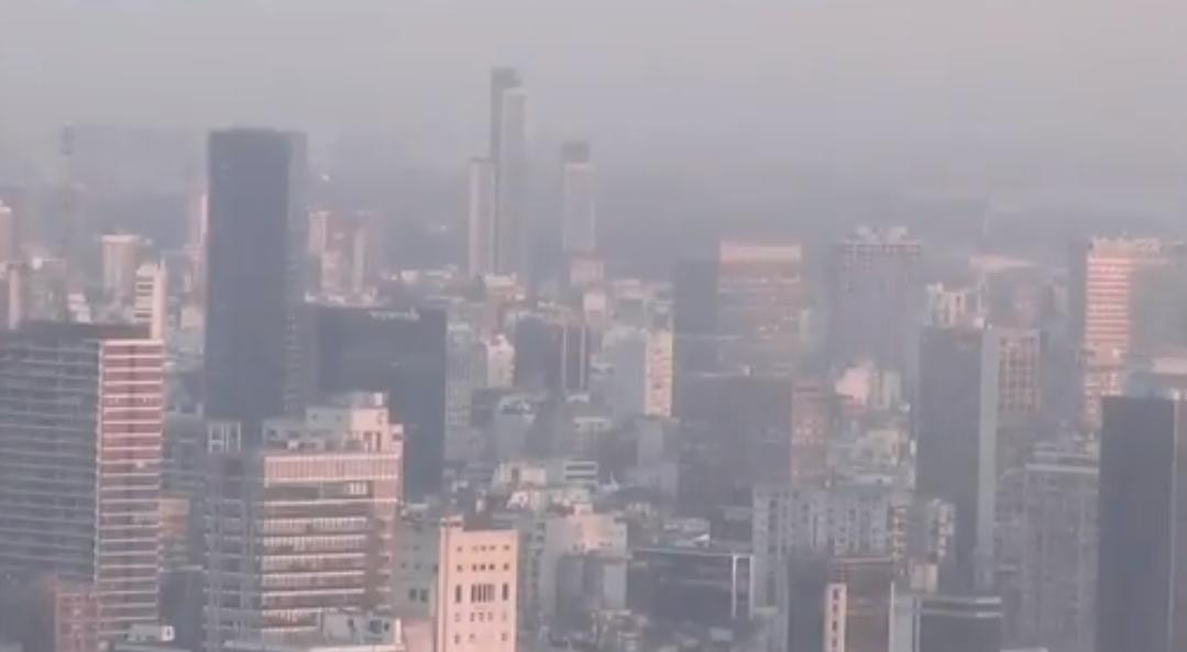 Quema de pastizales, humo en Buenos Aires