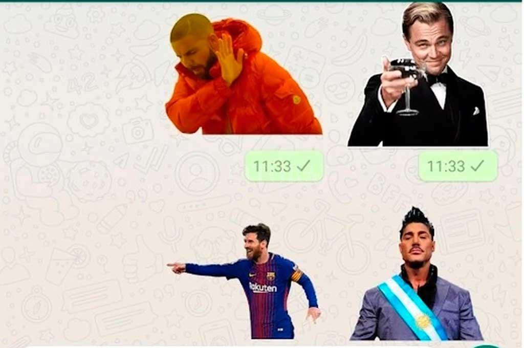 WhatApp, aplicación, stickers