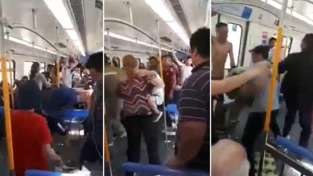 Pelea a golpes en el tren Roca