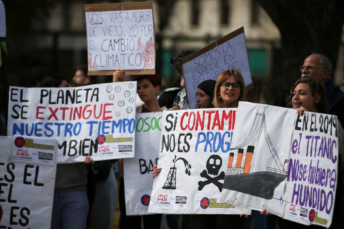 Marcha cambio climático, Plaza de Mayo, REUTERS