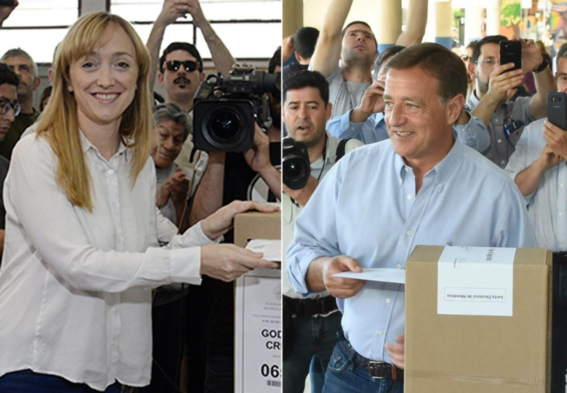 Elecciones en Mendoza, principales candidatos, Suárez y Anabel Fernández Sagasti.