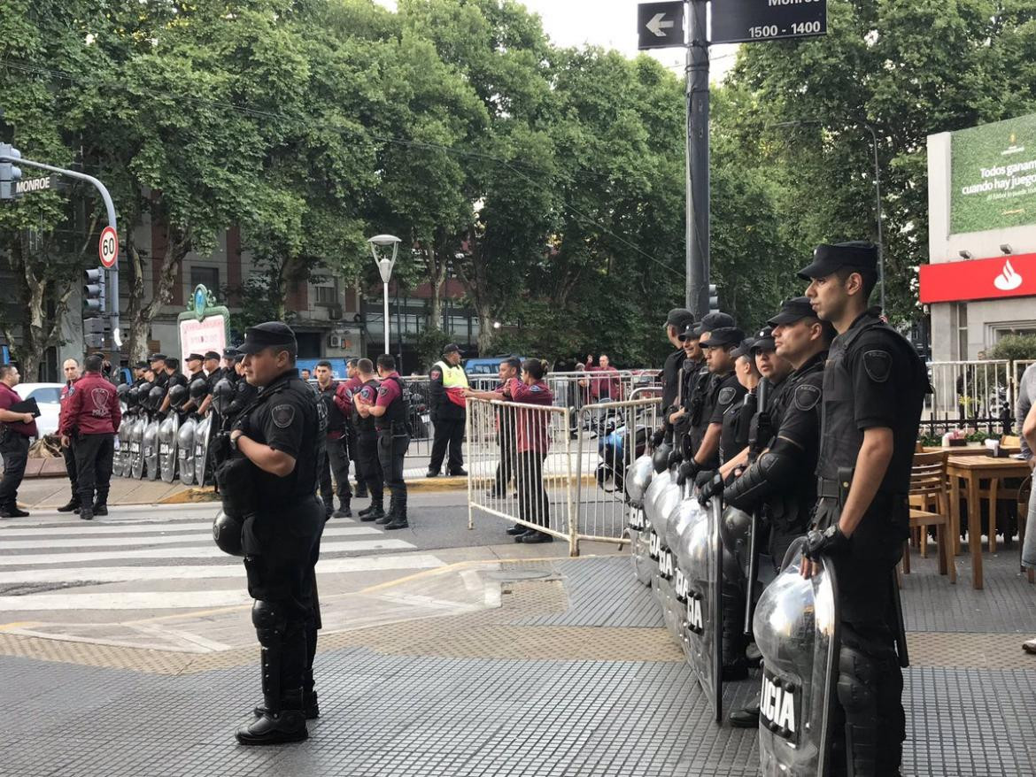 Operativo en el Monumental para el Superclásico