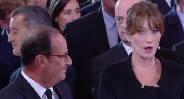Francois Hollande y Carla Bruni