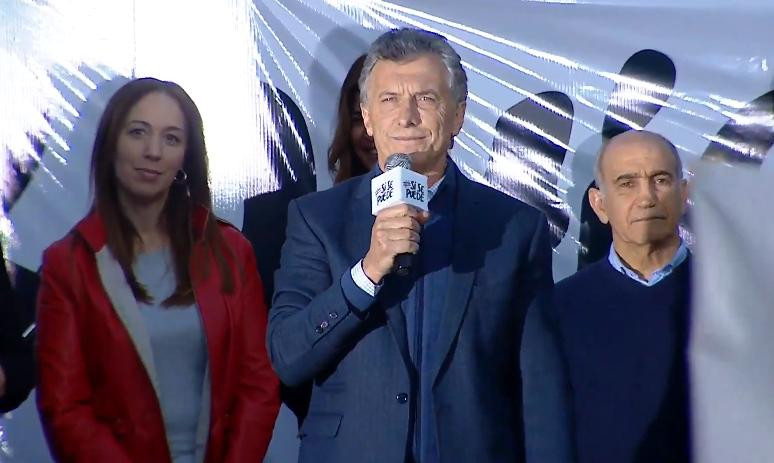 Mauricio Macri junto a Vidal en Bahía Blanca, Elecciones 2019