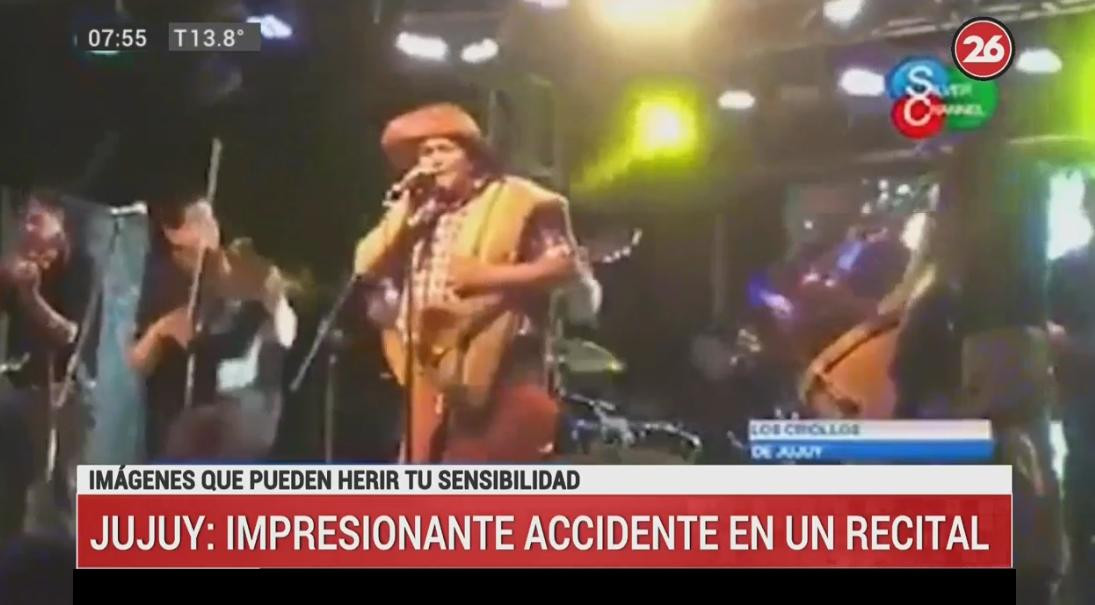 Accidente Jujuy, folcklore, video canal 26
