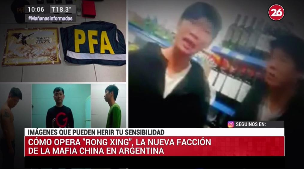 Mafia china, informe Canal 26