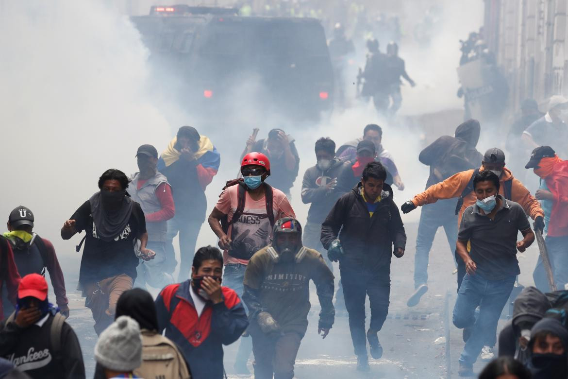 Crisis en Ecuador: crece la tensión en una nueva jornada de protestas, REUTERS