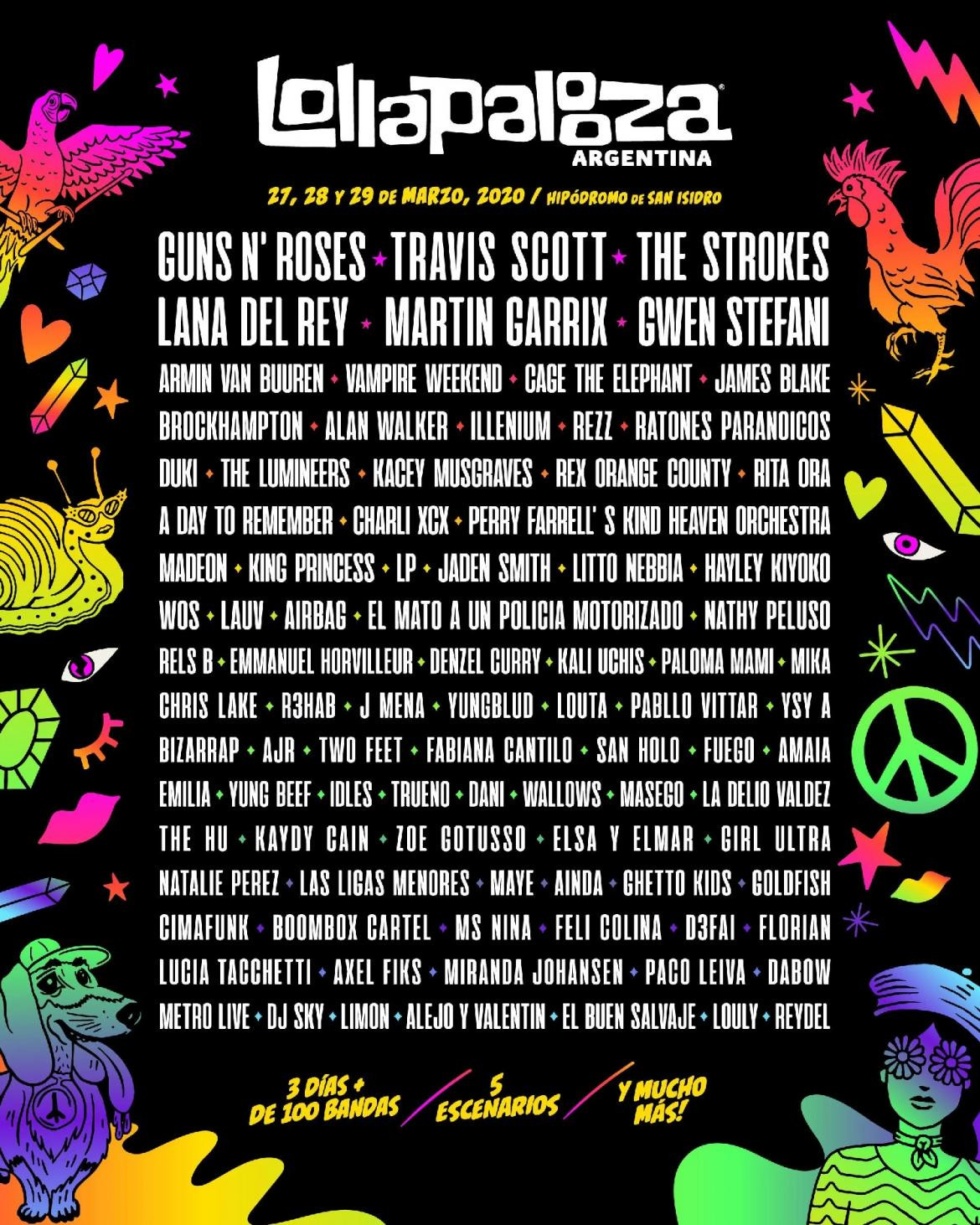 Line Up Lollapalooza