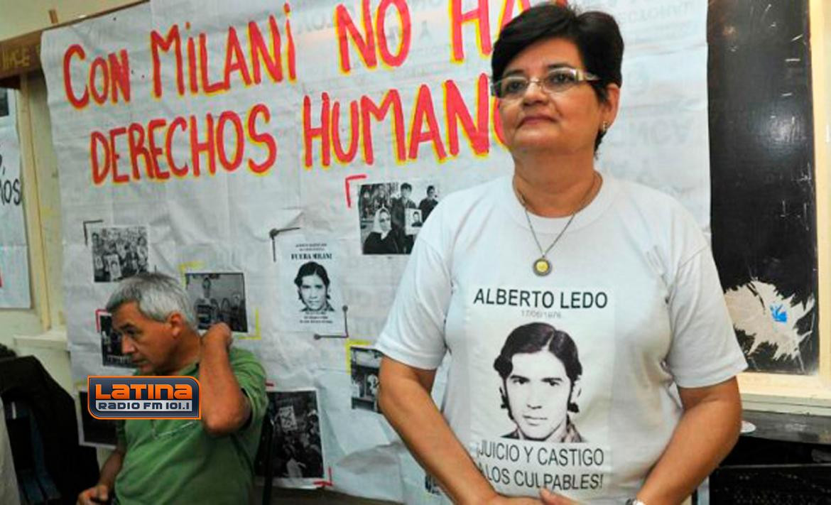 Graciela Ledo, hermana del soldado Alberto Ledo, RADIO LATINA