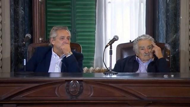 Alberto Fernández y Pepe Mujica