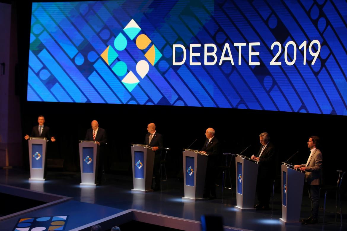 Candidatos en el debate presidencial 2019, REUTERS
