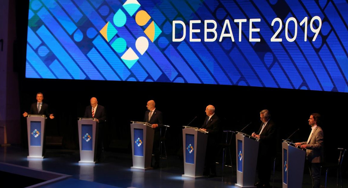 Candidatos en el debate presidencial 2019, REUTERS