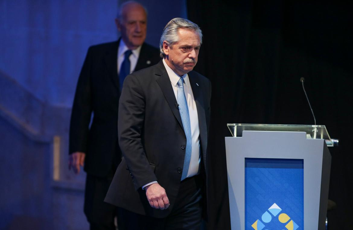 Alberto Fernández en el debate de candidatos a presidente 2019, REUTERS	