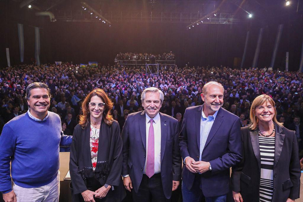 Alberto Fernández en Rosario, elecciones 2019, NA