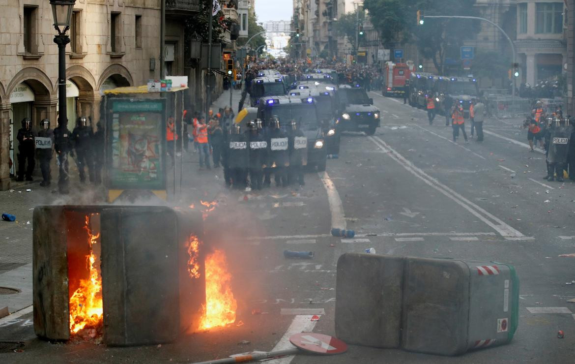 Protestas en Barcelona, REUTERS