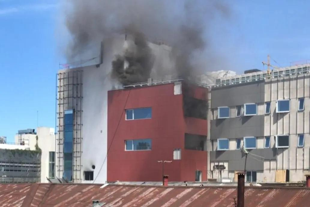 Incendio en el Hospital Italiano de Almagro, Gentileza Nicolás Molho