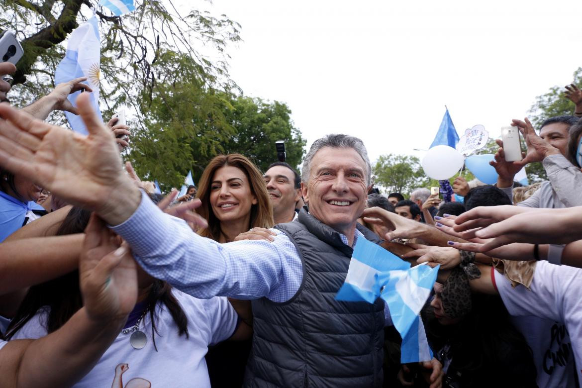 Mauricio Macri en Corrientes, marcha del 