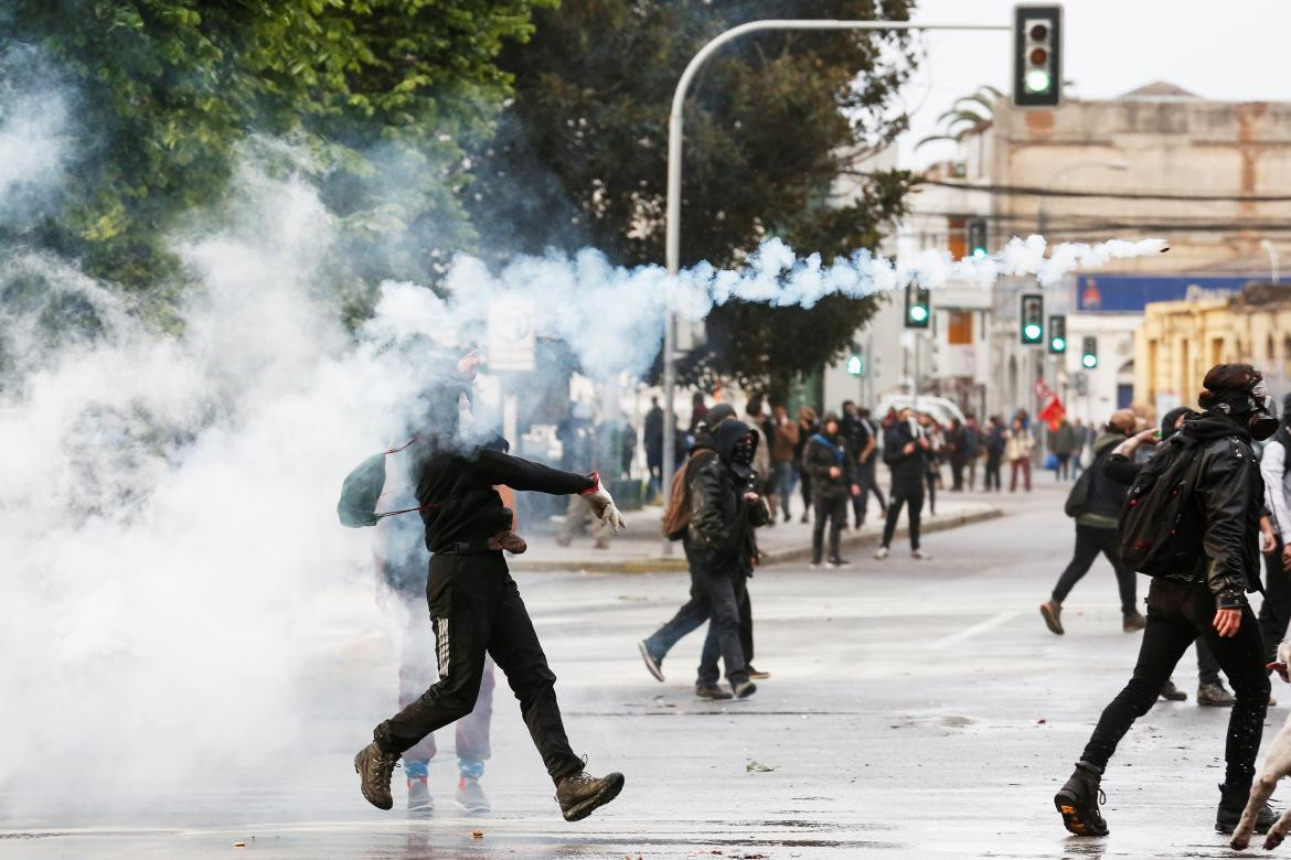 Violentas protestas en Santiago de Chile, REUTERS	