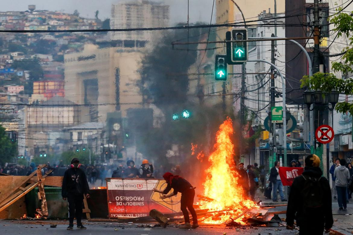 Violentas protestas en Santiago de Chile, REUTERS	