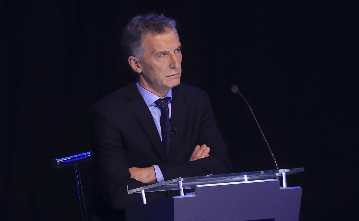 Mauricio Macri en el debate presidencial, NA